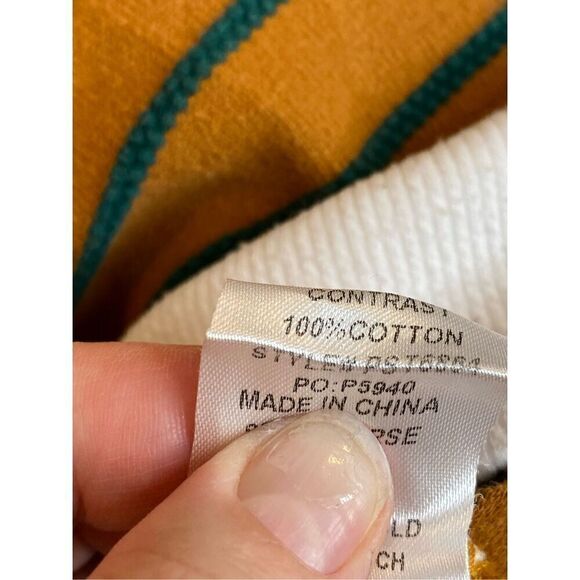 Polagram Striped Color Blocked Pull over Long Sleeve Sweater Shirt Women’s Size - Picture 7 of 8